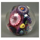 Aro Shulze Studio Art Glass Coral Reef Paperweight