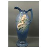 Roseville Pottery Blue Freesia 15" Ewer