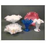 Four Piece Vintage Fenton Glass Lot