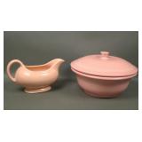 2 Piece Vintage Homer Laughlin Fiesta Rose Pink Lt