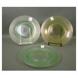 Three Stretch Glass Plates