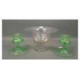 Three Piece Vintage Stertch Glass Lot