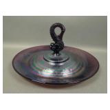 Fenton1998 SGS Purple Dolphin Center Handle Tray