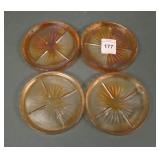 Lot of Four Fenton Marigold Coasters