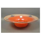 Lancaster Ruby Lustre Decorated Flared Bowl