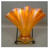 Fenton Tangerine # 847 Fan Vase