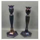 Two Fenton Wisteria # 349 Colonial Candlsticks