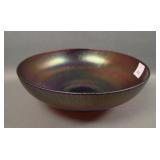 Central Glass Purple Deep Round Bowl