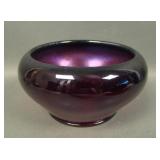Fenton Red # 2007 Cupped Bowl