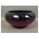 Fenton Red #600 Cupped Bowl
