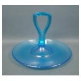 Fenton Celeste Blue # 318 Round Butter Ball Tray