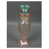 Elegant Era Pink/ Green Perfume & Stopper