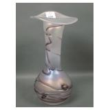 Poschinger White/Purple Hanging Hearts JIP Vase