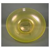 U.S. Glass Topaz  #179 Lg Round Flared Bowl