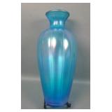 Fenton Celeste Blue # 891 Ribbed Urn Vase