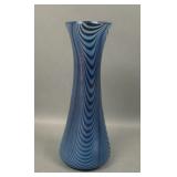 Imperial Lead Luster Blue Festoon Drag Loop Vase