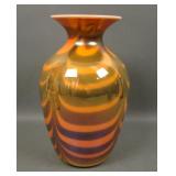 Imperial Lead Luster Orange with Blue Festoon
