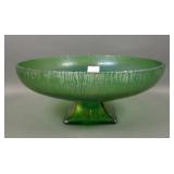 N'Wood Emerald Green # 605 Bowl W/ Tree Bark Base