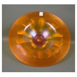 Fenton Tangerine # 550 Lg Paneled Flared Bowl