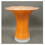 Imoerial Marigold /Milk Glass Smooth Panels 5' Vas