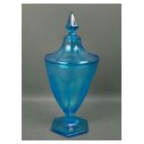 Fenton Celeste Blue #835 1/2-lb Candy Jar