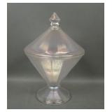 Fenton Persian Pearl # 736 Rib Optic Candy Jar