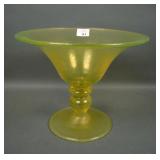U.S. Glass Topaz # 179 Ftd Flared Compote