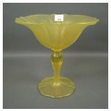 U.S. Glass Topaz # 310 High Ftd Compote