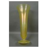 U.S. Glass Topaz # 151 Tall Flared Vase