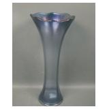 Imperial Blue Ice Smooth Panels Vase