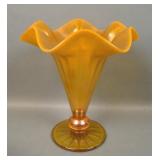 Fenton Tangerine #573 Ruffled Vase
