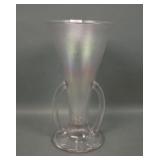Imperial Iris Ice # 244 Handled Flared Vase