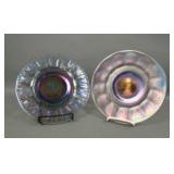 Two Imperial Blue Ice Wide Panel Plates