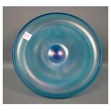Diamond Blue Adams Rib Lg Cupped Compote