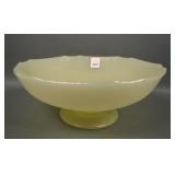 U.S. Glass Mandarin Yellow Large Ftd Flared Bowl