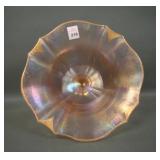 U.S Glass Pink # 310 LG Decorated Ftd Flared Bowl