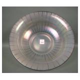 U.S. Glass Crystal W/ Black Stripes Flared Bowl