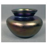 Imperial Freehand Rainbow Luster Vase