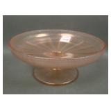 Fenton Velva Rose # 643 Ftd Paneled Salver