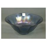 Imperial Blue Ice Flared 12 Paneled Bowl