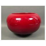 N'Wood Coral /Slag Cupped Rose Bowl