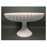 Fenton Hobnail Milk Glass MCM Lg Compote