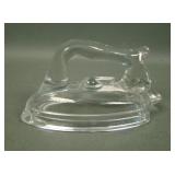 Antique Glass Sat Iron Candy Container