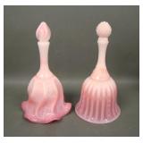 Two Fenton Rosalene Bells