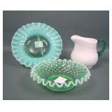 Three Fenton Glass Items