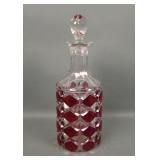 EAPG Model Flint Ruby Stain "Gem" Decanter