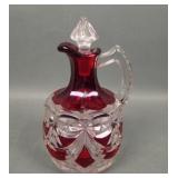 EAPG Riverside Ruby Stain "Victoria" Cruet