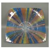 Signed Higgins MCM Studio Art Glass Bowl