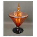 Lancaster Marigold Interior Paneled Covered Candy