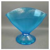 Fenton Celeste Blue # 736 Dome Fan Vase